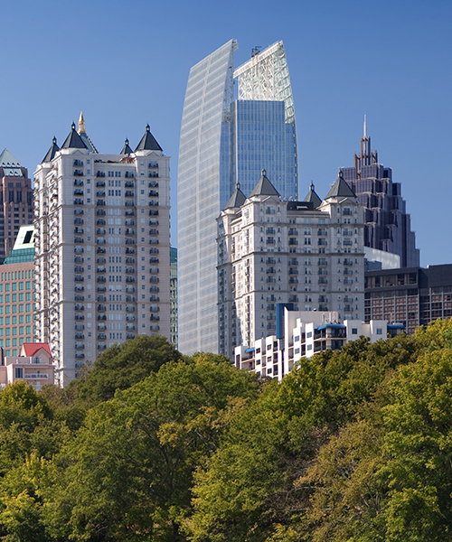 Photograph of Atlanta skyline.